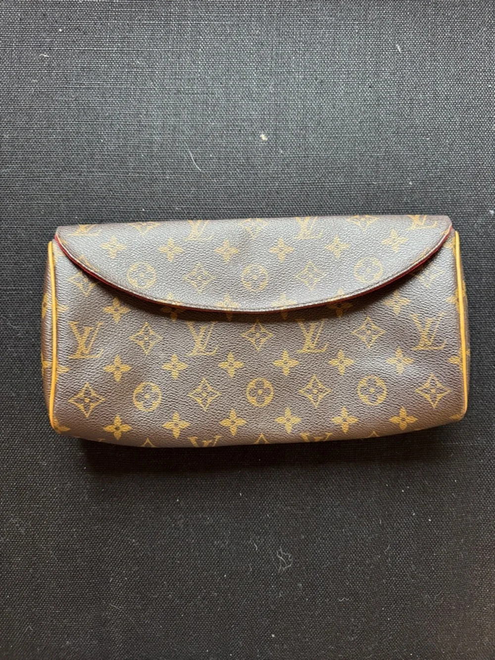 Louis Vuitton Monogram Envelope Clutch - Brown/Gold - Picture 1 of 2